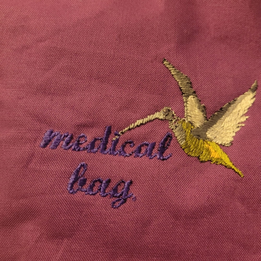 Purple Medical Bag Clutch